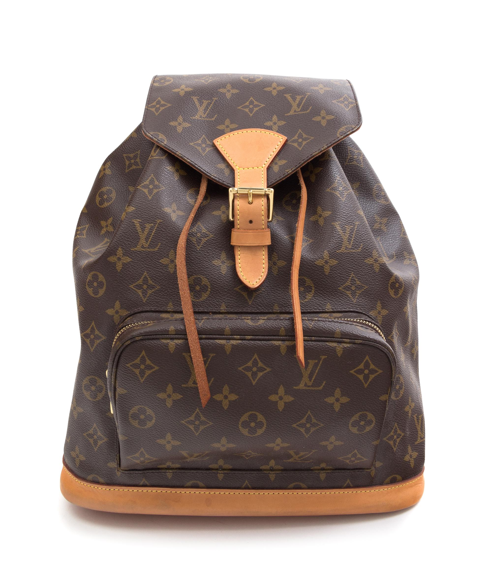 A Louis Vuitton Monogram Canvas Backpack, 12" x 14.5" x 4".