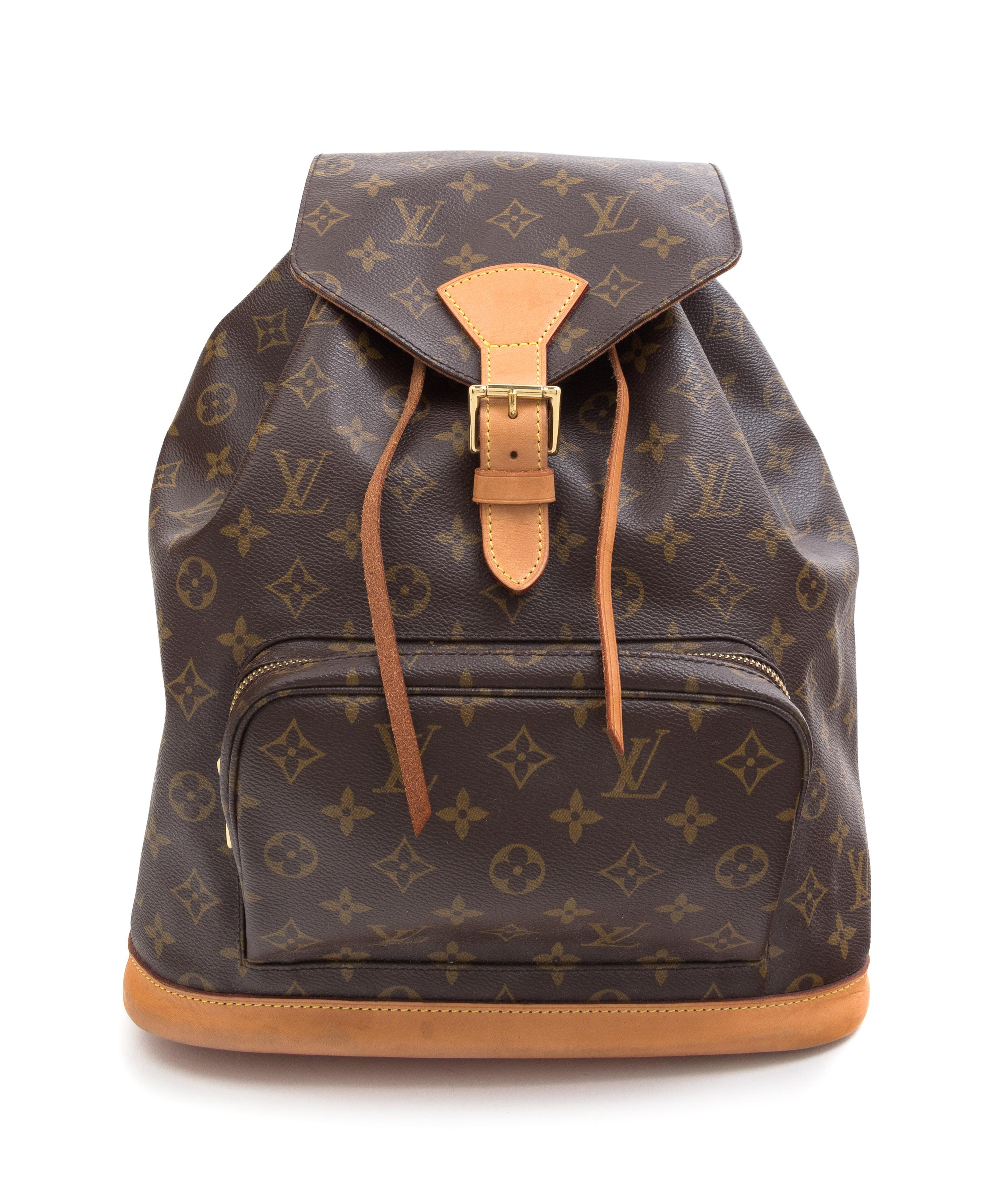 A Louis Vuitton Monogram Canvas Backpack, 12" x 14.5" x 4".