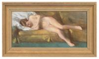 Sleeping Nude; Together with Nude Ascending a Staircase (two works)