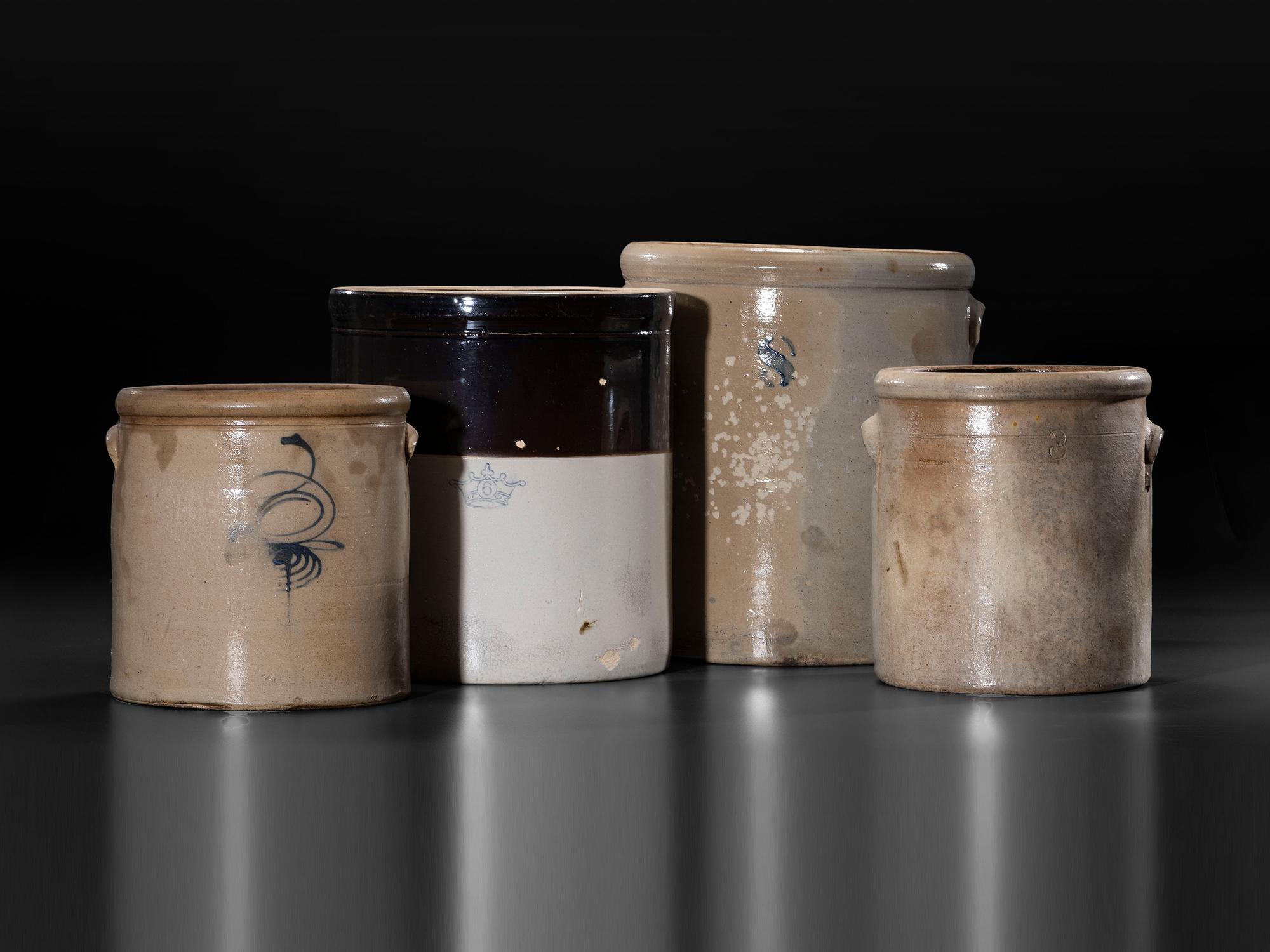 Twelve Stoneware Vessels