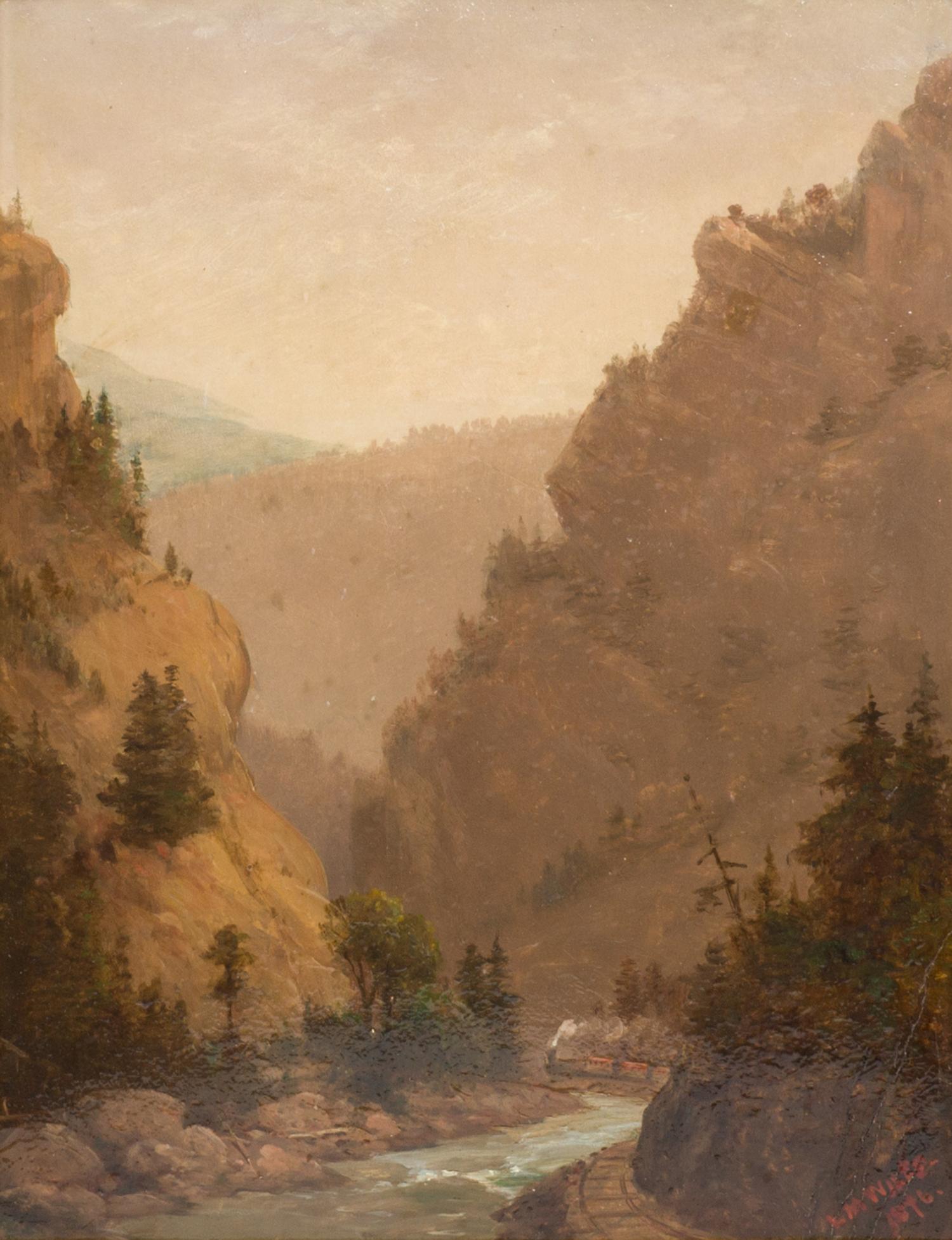 Lemuel Wiles, (American, 1826-1905), Clear Creek Canyon, Rocky Mountains 1876