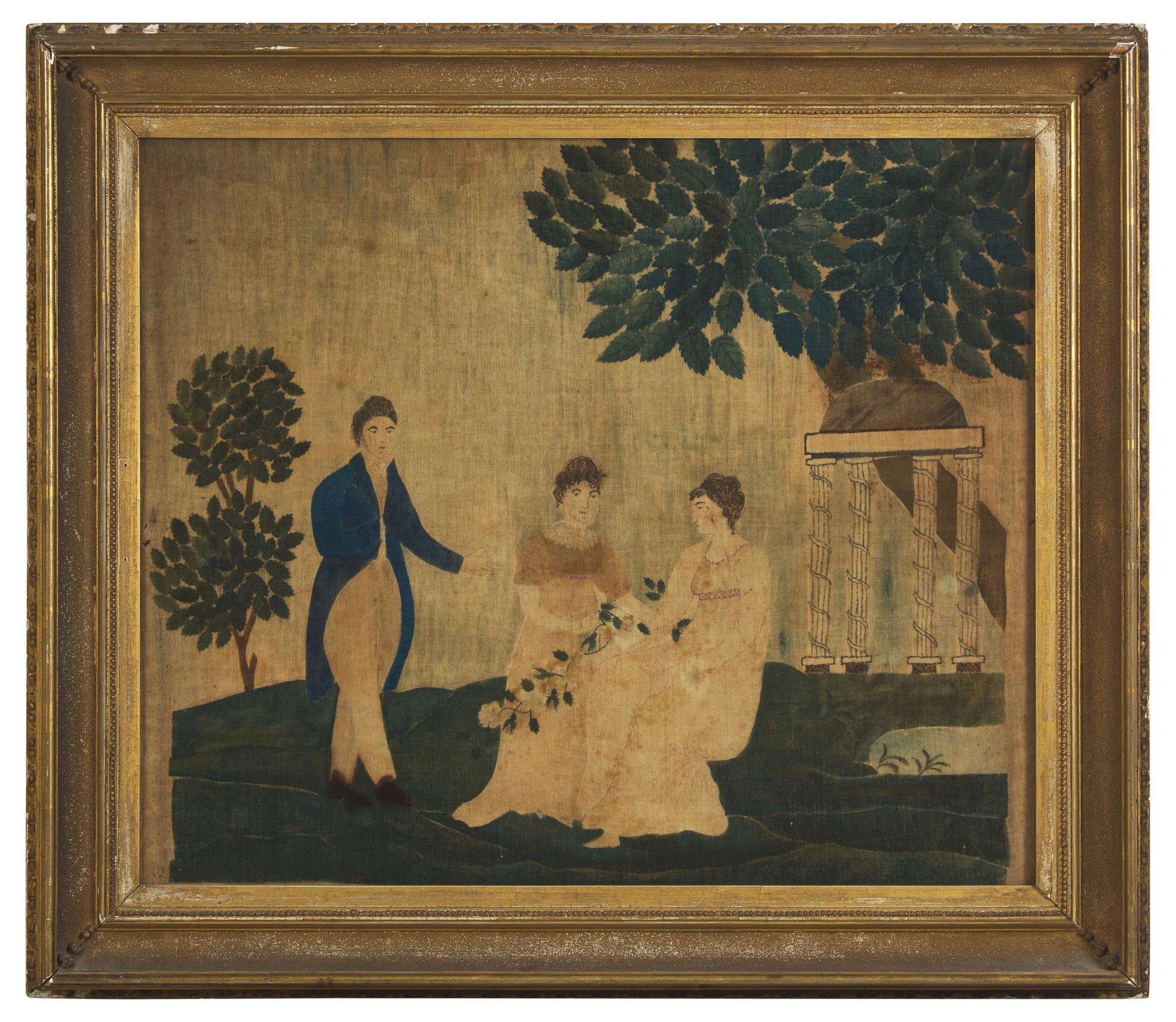 American School 19th Century, A Theorem: Figures in a Classical Landscape