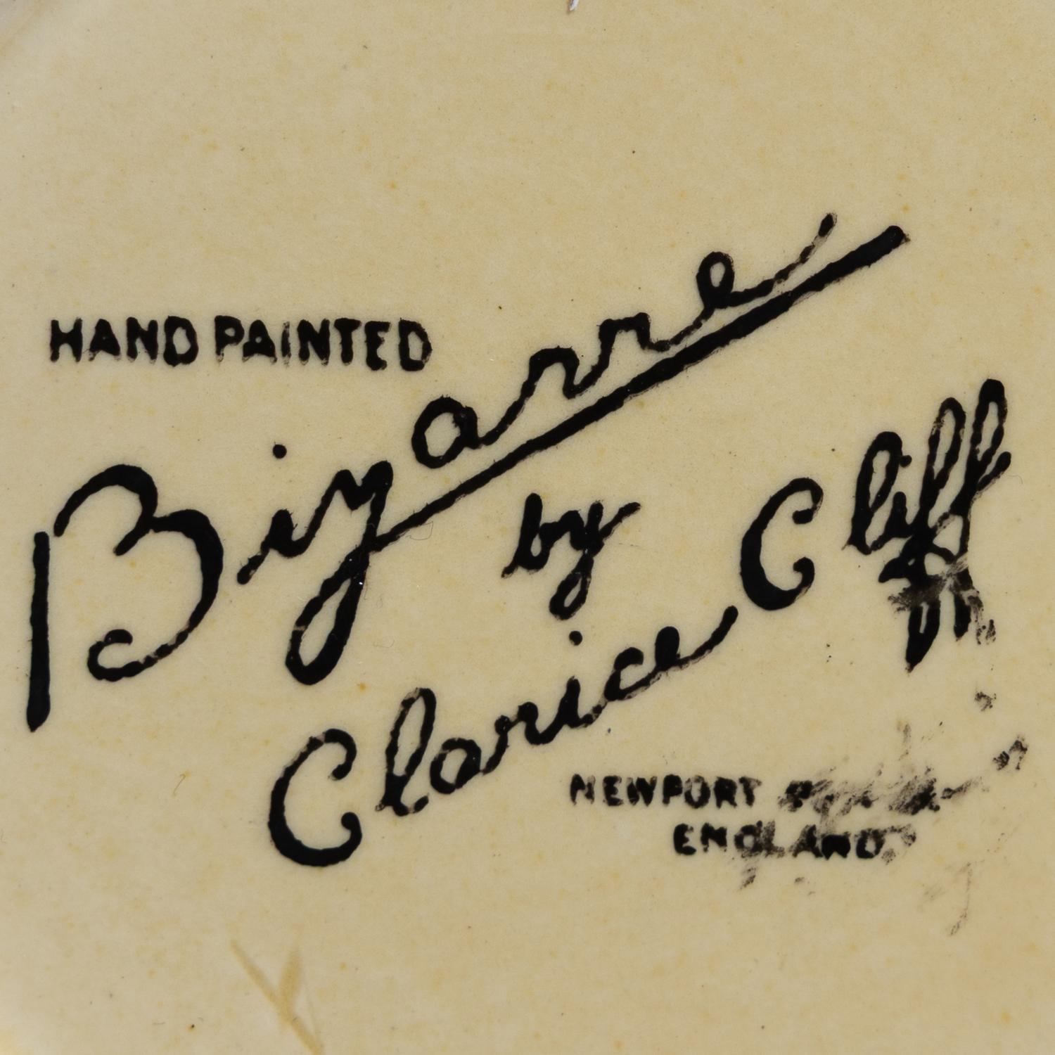 Clarice Cliff (English, 1899-1972) — Diamonds pattern Biscuit Barrel