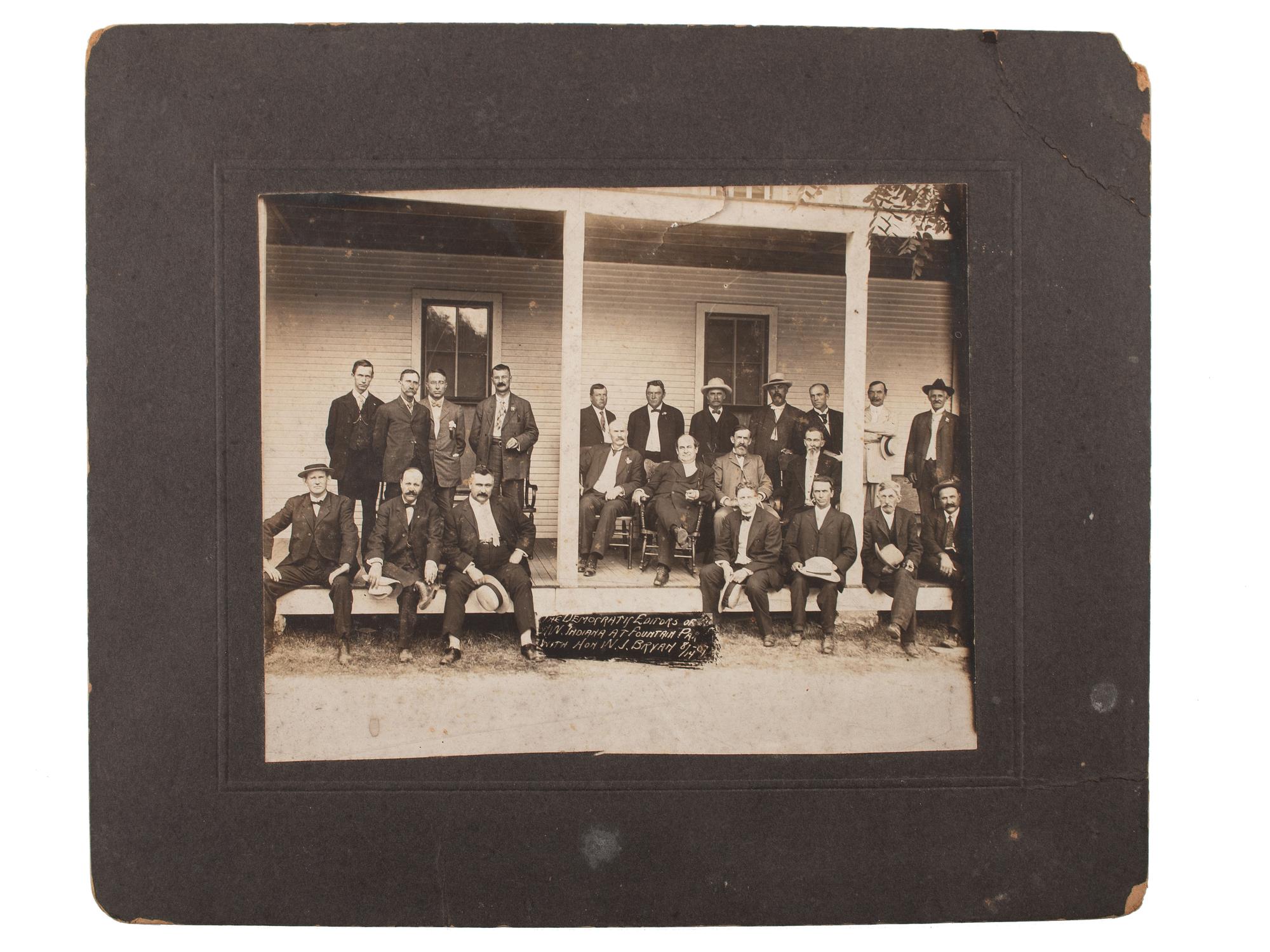 [BRYAN, William Jennings (1860-1925)]. Photographs and campaign ephemera.