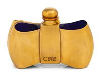 Perfume Box by Jean-Michel Frank and Guerlain Coque d'Or Bottle by Baccarat, 1937