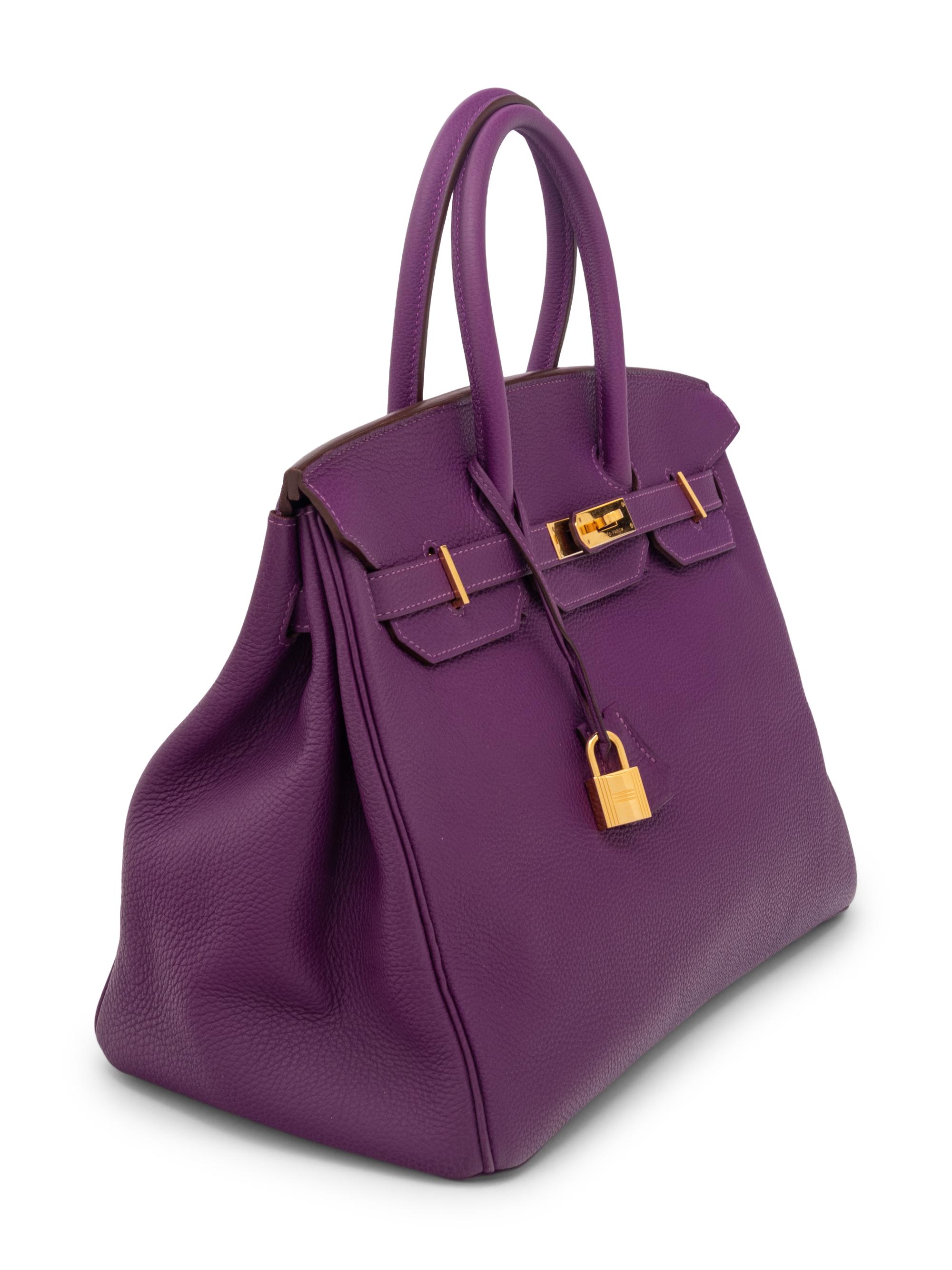 Hermès Birkin 35 in Anemone Clemence Leather
