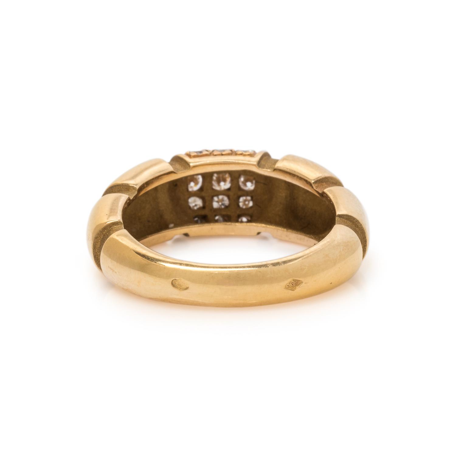MAUBOUSSIN, YELLOW GOLD AND DIAMOND RING