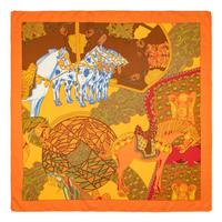 Hermès, Three Silk Scarves 90