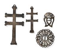 Northeastern Trade Silver Crosses and Brooches