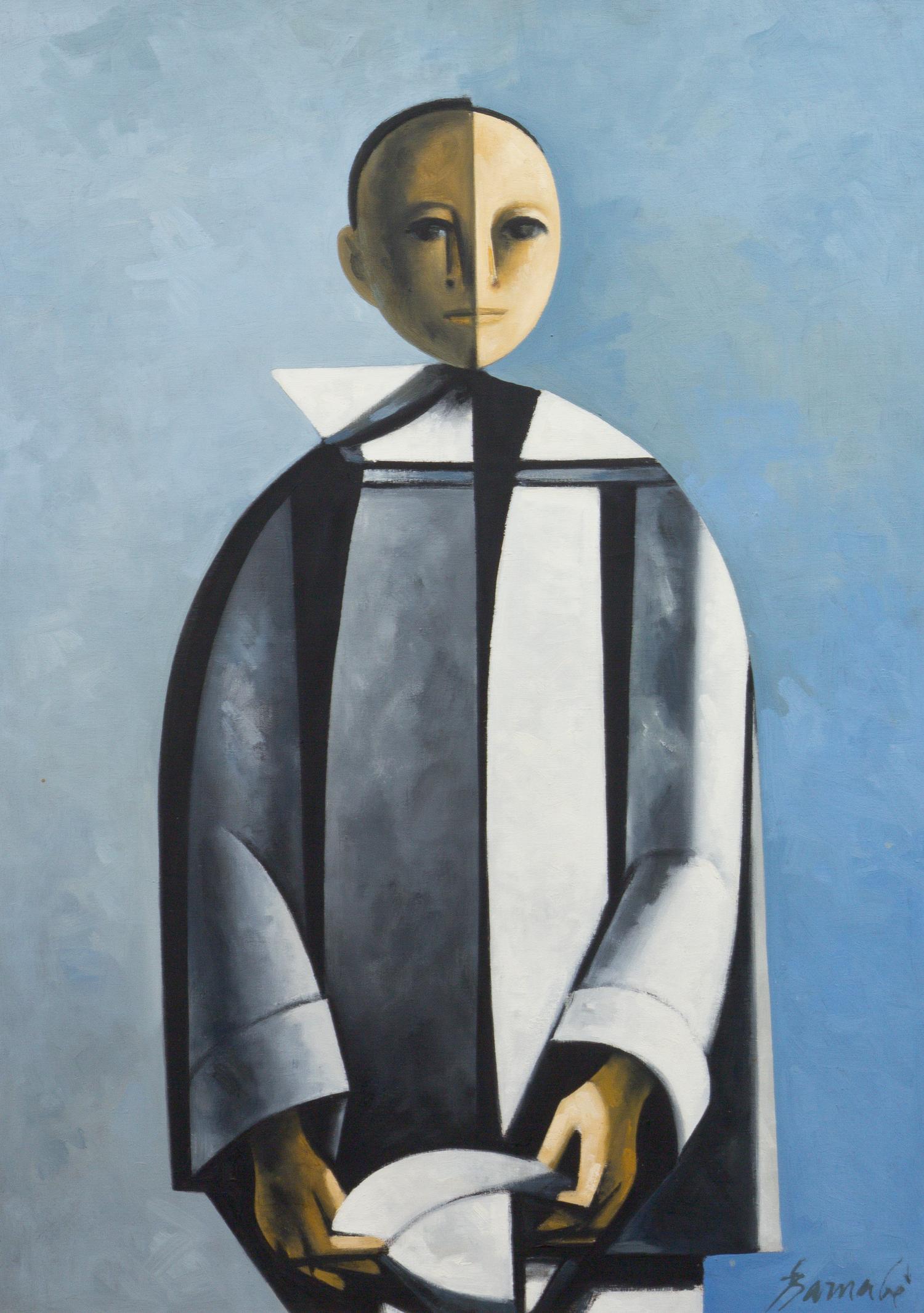 Duilio Barnabe, (Italian, 1914-1961), Figura di uomo, 1961