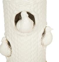 A White-Glazed Ceramic Table Lamp