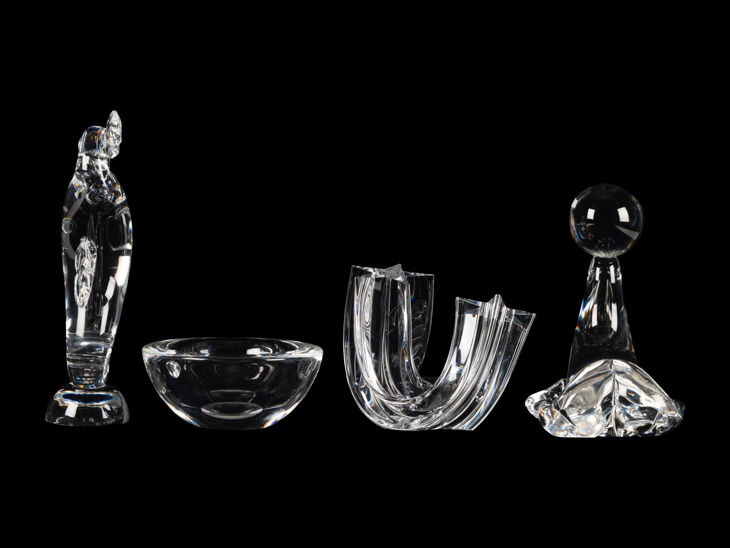 Four Steuben Glass Articles