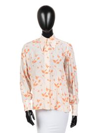 Chloé Plaid Wool Coat with Printed Silk Blouse, 1970s