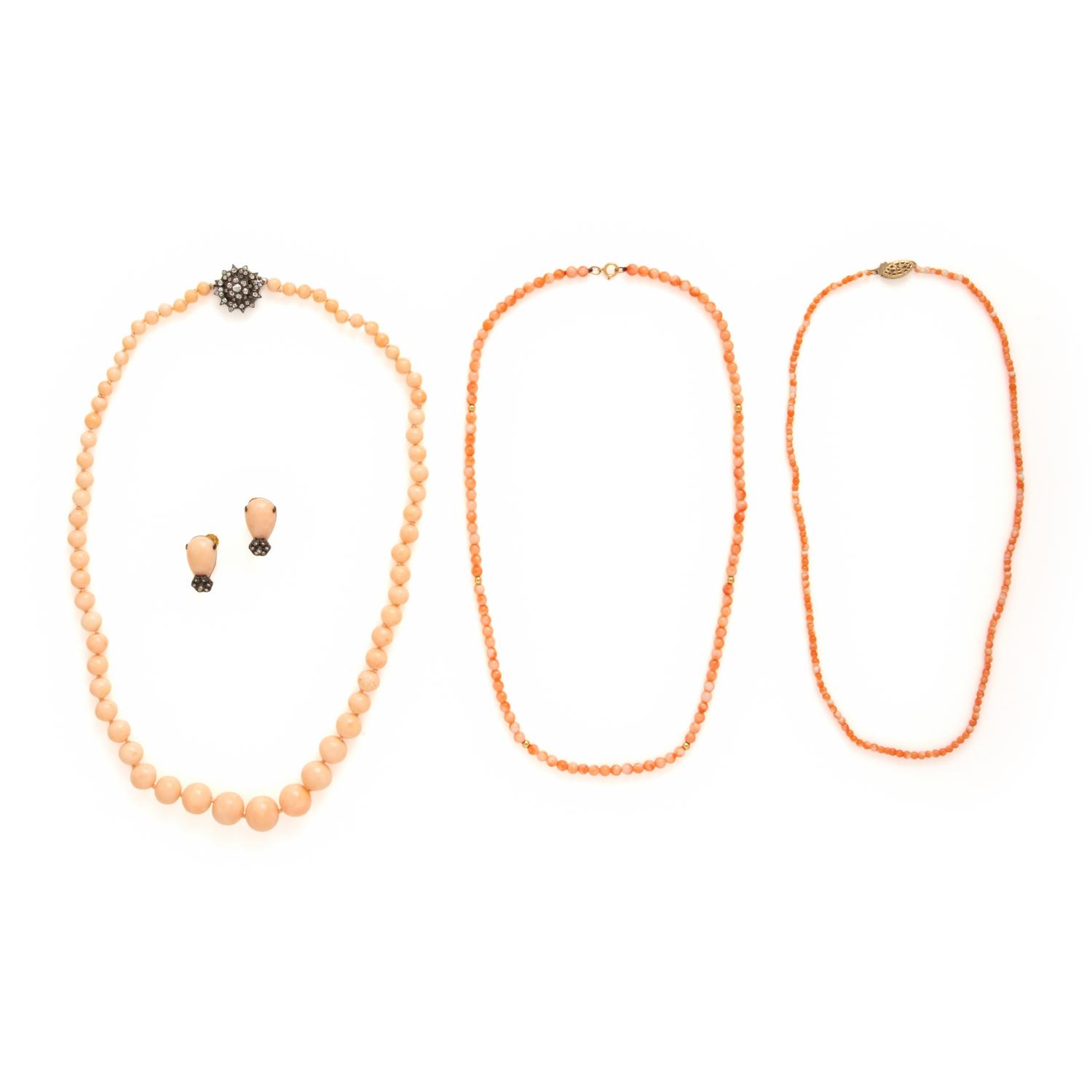 Collection of Coral Jewelry
