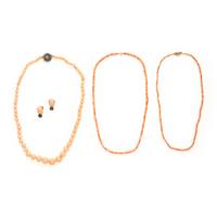 Collection of Coral Jewelry