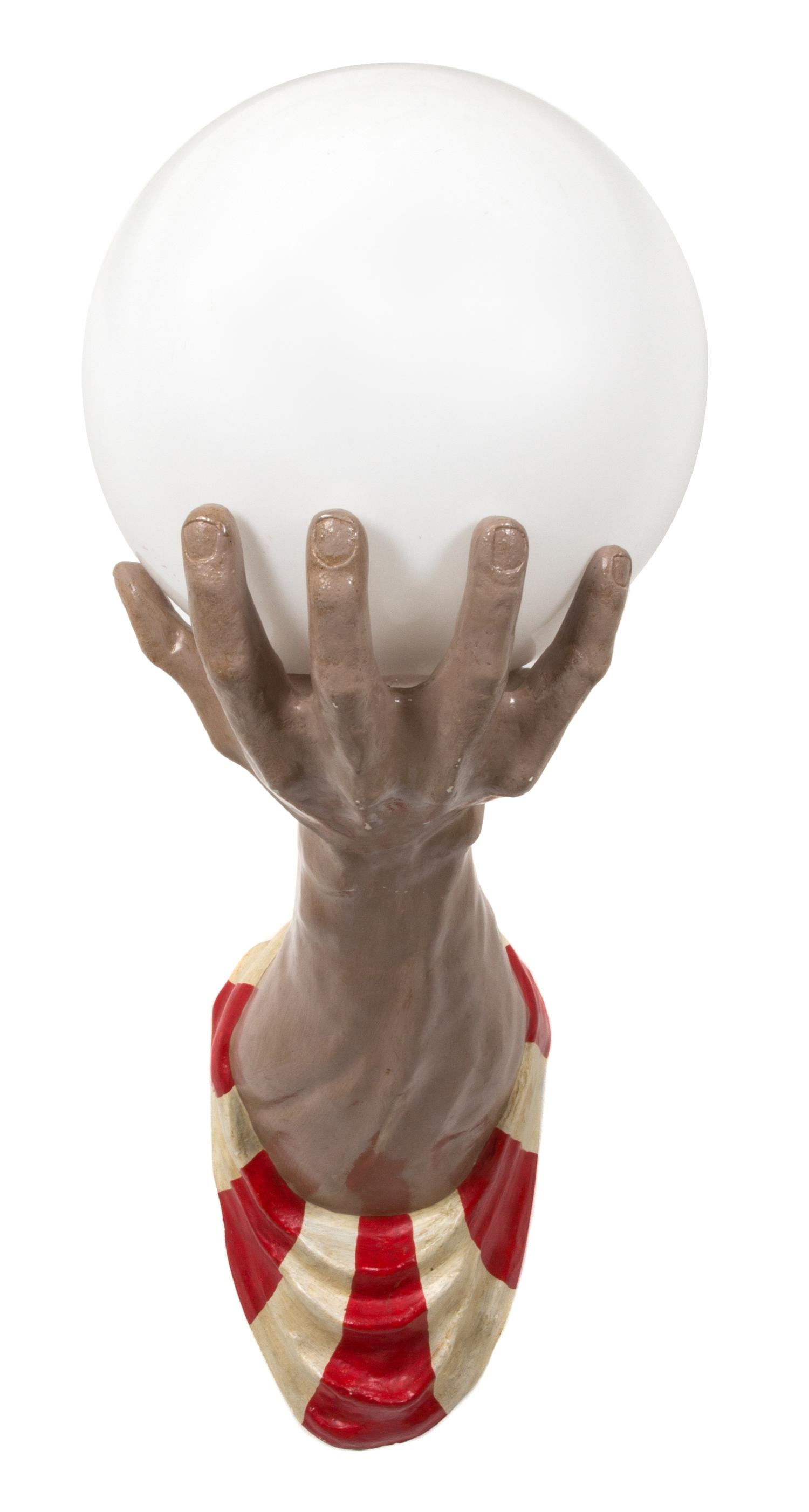 An English Painted Fiberglass Wall Sconce Length 40 inches. — 20TH CENTURY