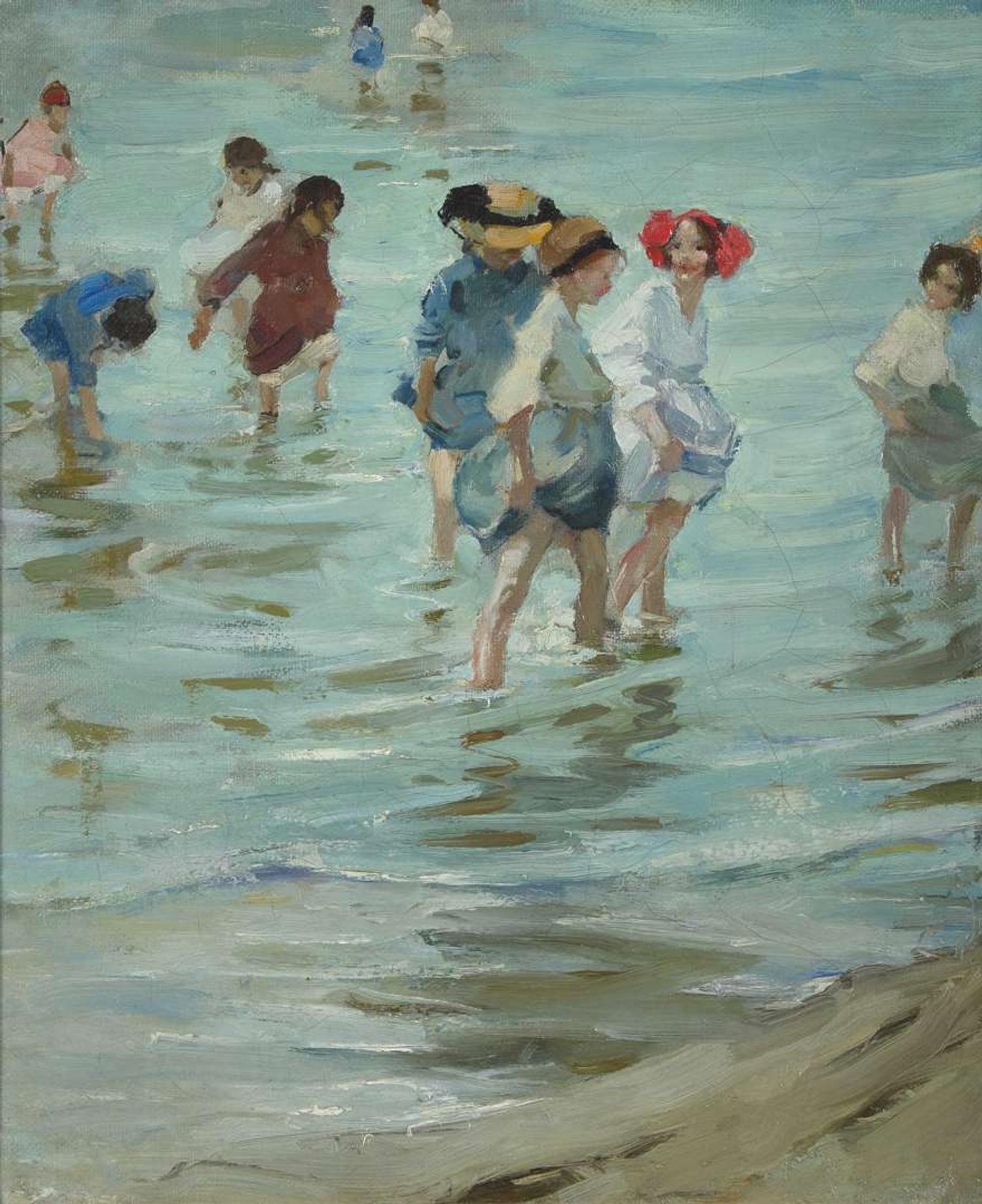 Martha Walter (American, 1875-1976) - Wading in Shallow Water