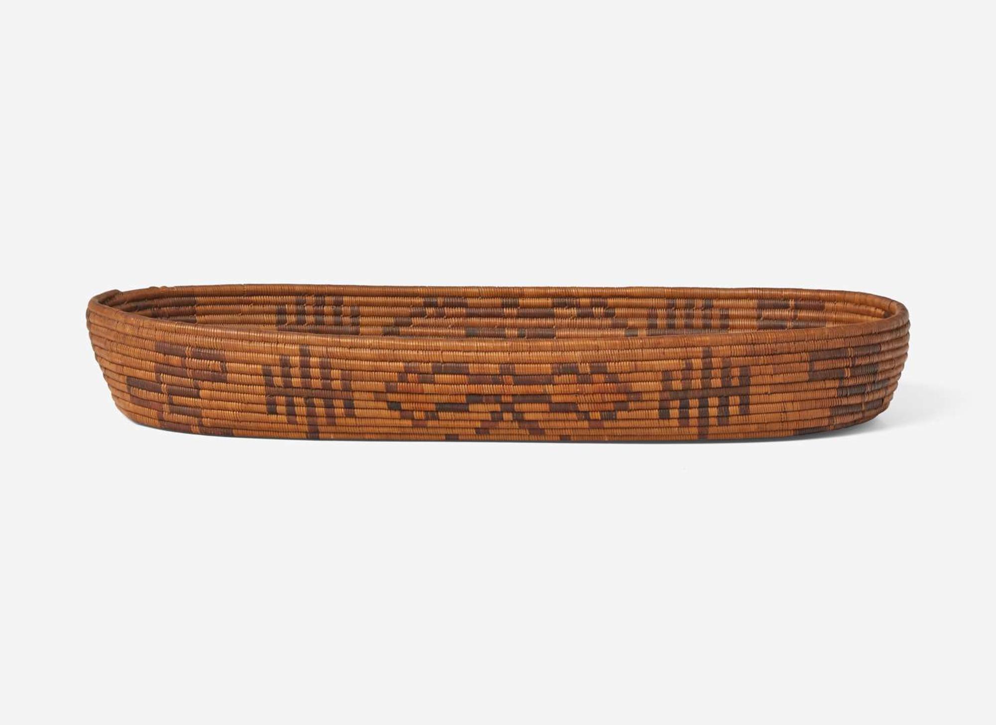 A group of four Yokuts woven baskets, California, early 20th century