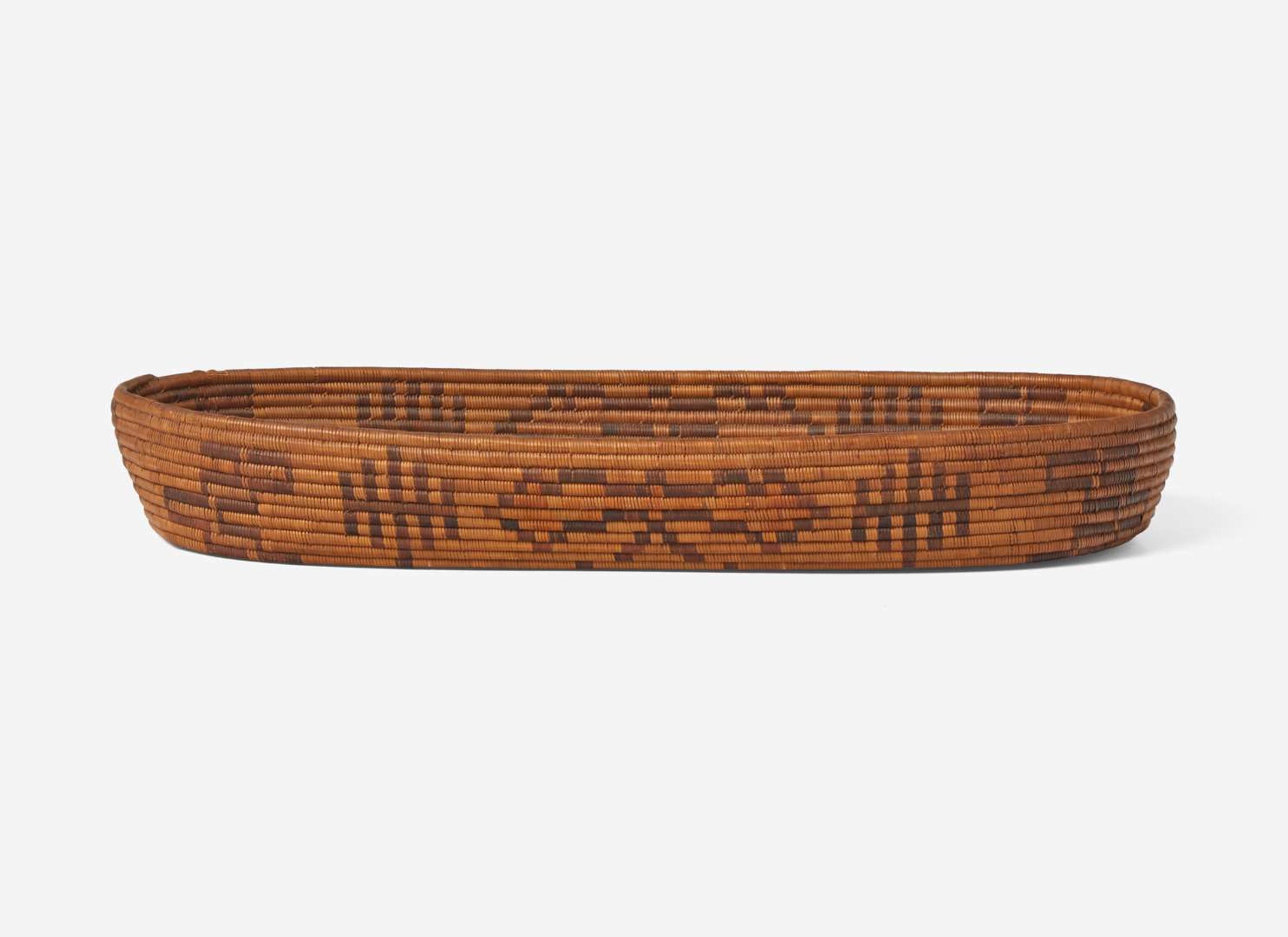 A group of four Yokuts woven baskets, California, early 20th century