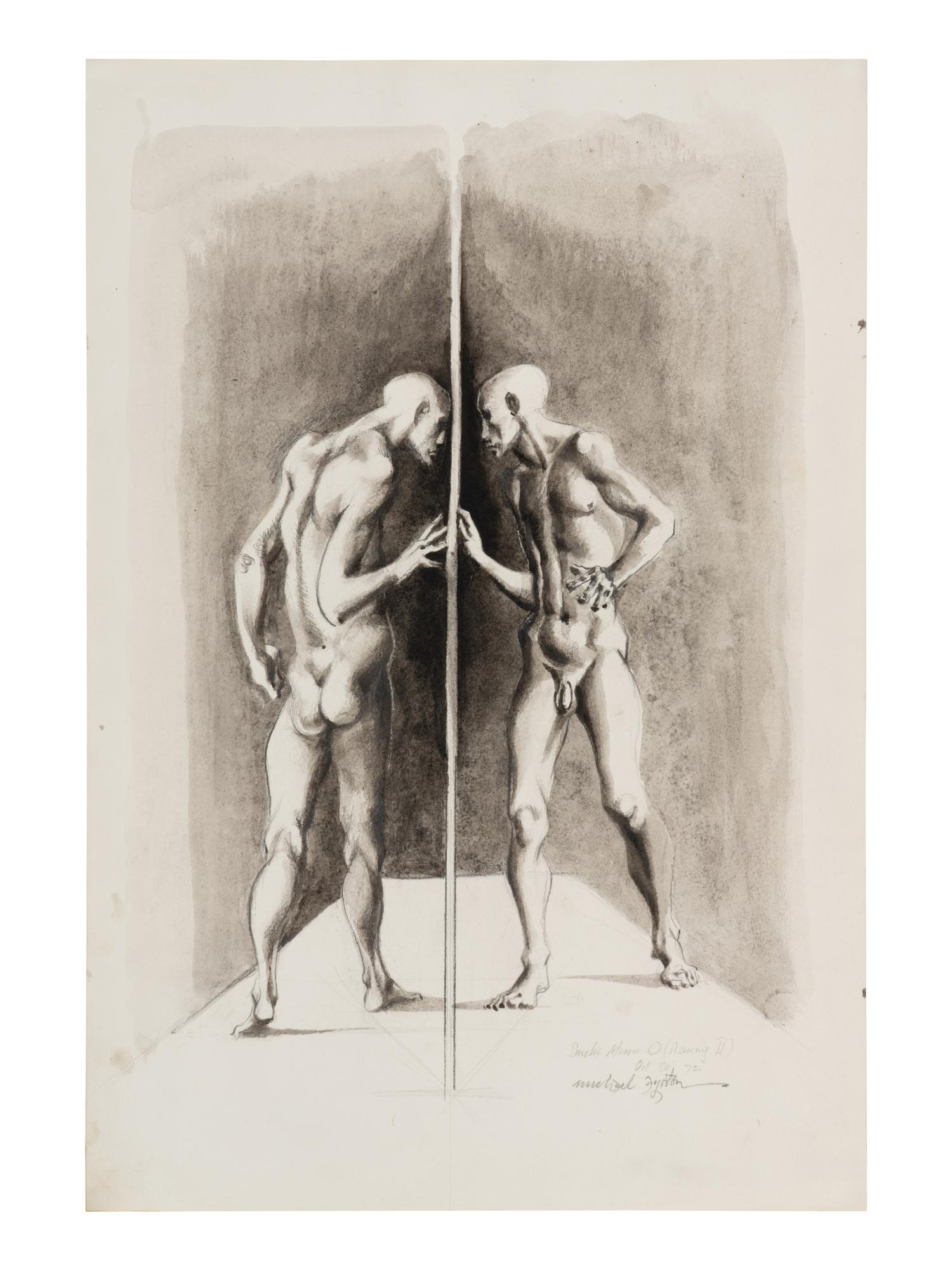 Smoke Mirror Circle (Drawing II), 1972