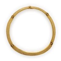 Yellow Gold Collar Necklace