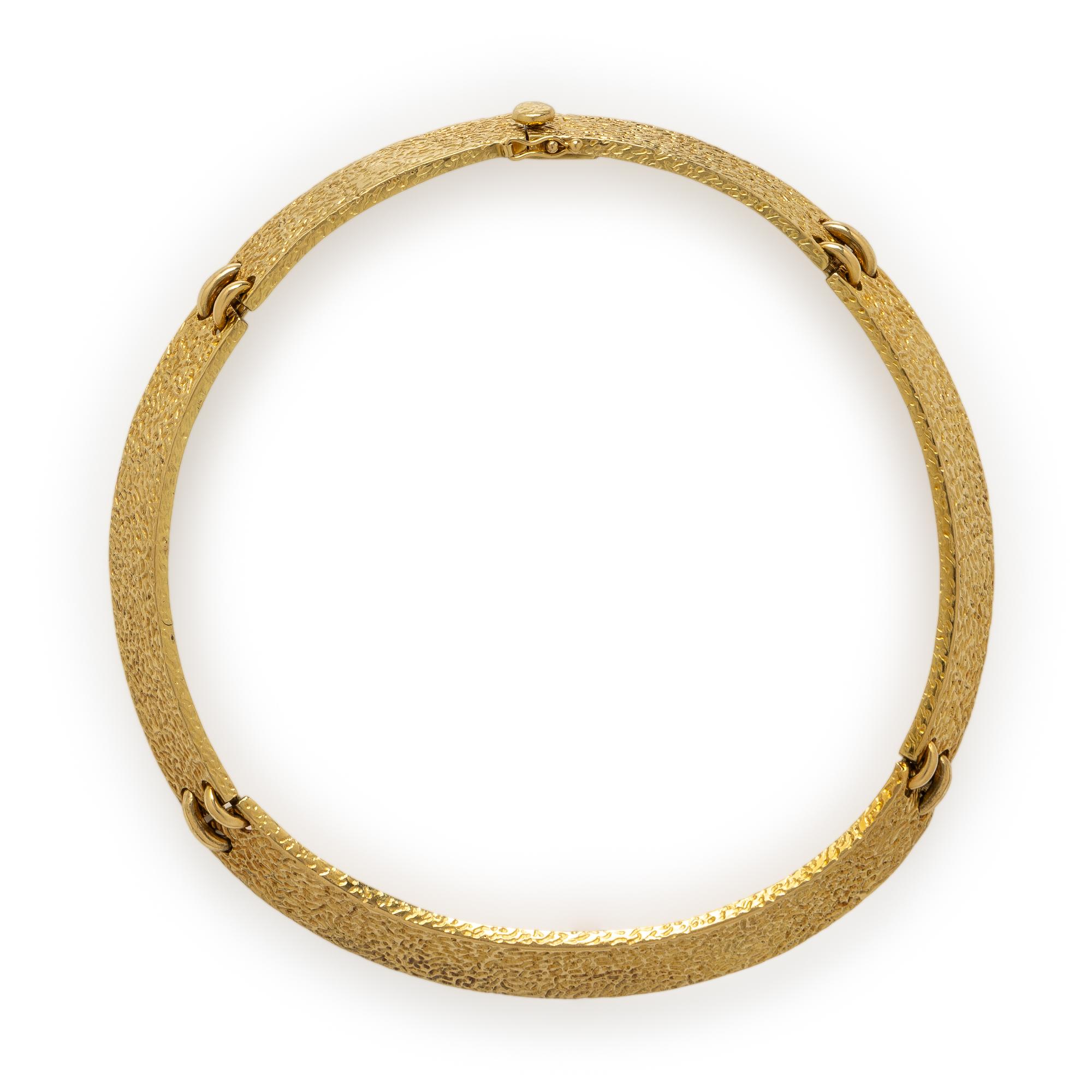 Yellow Gold Collar Necklace