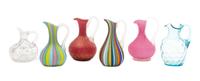 A Collection of Glass Cruets Height of tallest 7 1/2 inches. — 19TH AND 20TH CENTURY