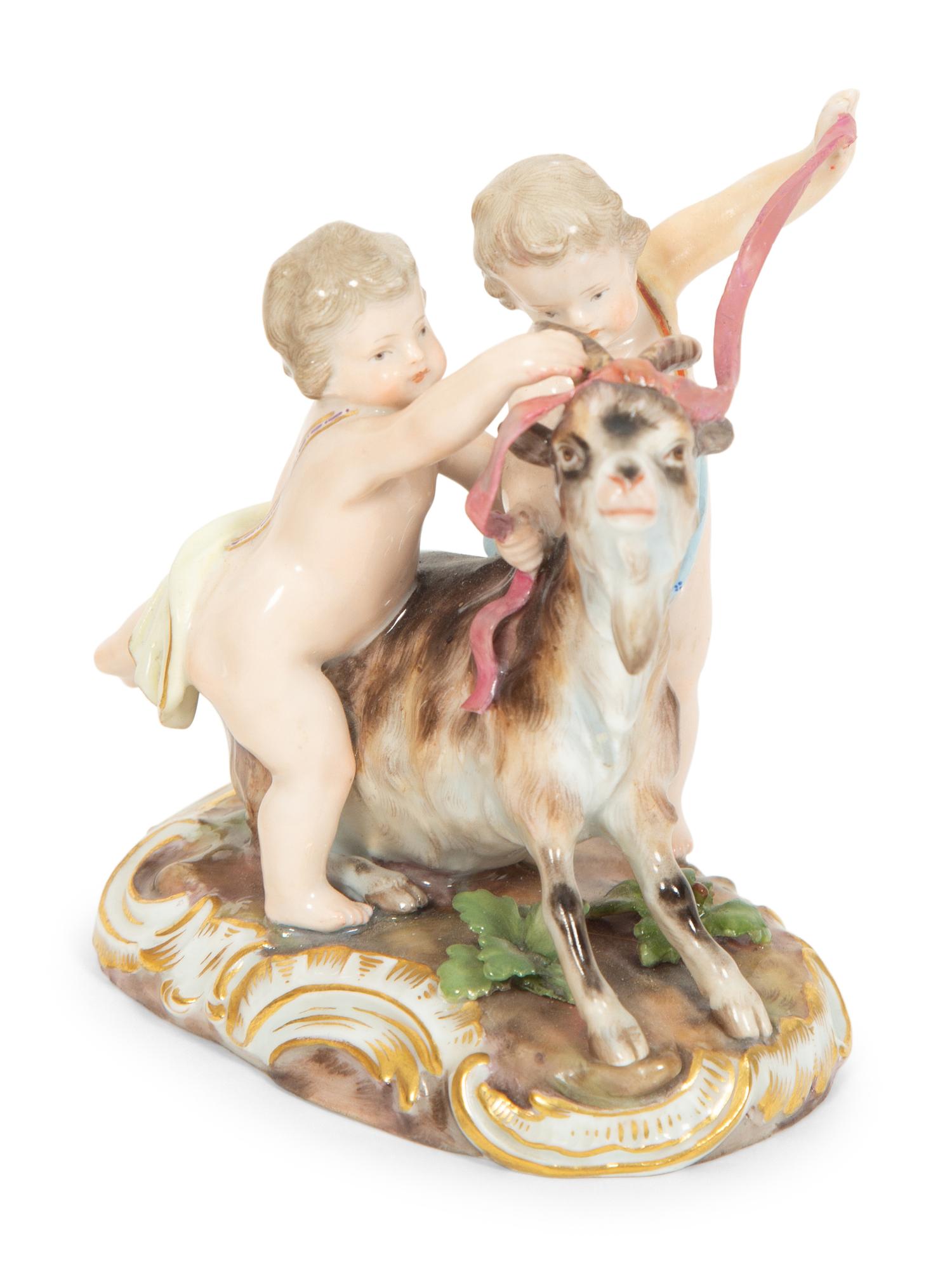 Three Meissen Porcelain Figure Groups