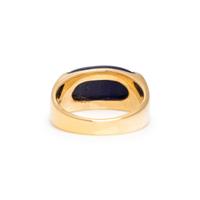 BULGARI, YELLOW GOLD AND LAPIS LAZULI RING