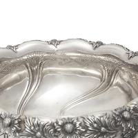 A Tiffany & Co. Silver Chrysanthemum Punch Bowl