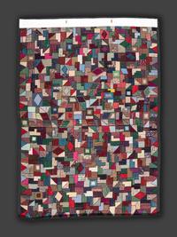 An American Crazy Quilt Hooked Rug