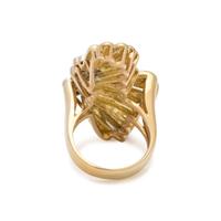 YELLOW GOLD AND DIAMOND RING