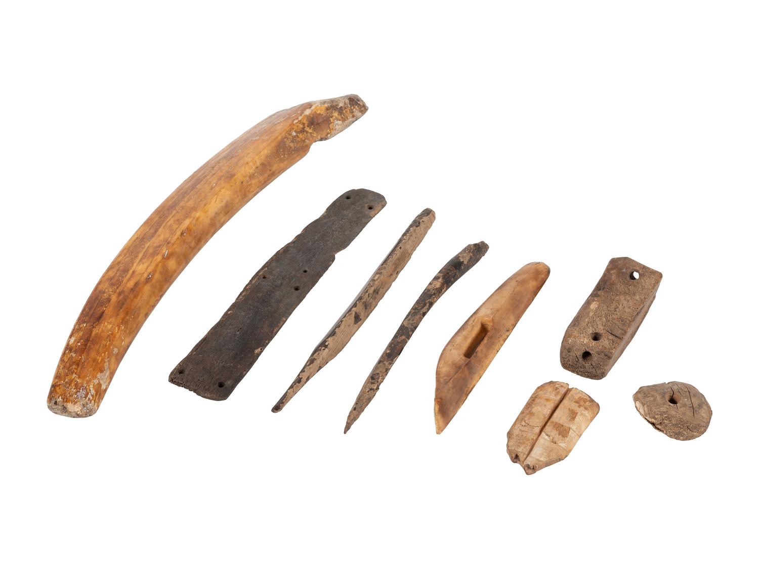 Inuit Fossilized Walrus Ivory Tools