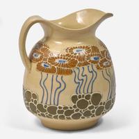 Frederick Hurten Rhead (British-American, 1880-1942) and Attributed Three Faience Vessels, USA, circa 1903