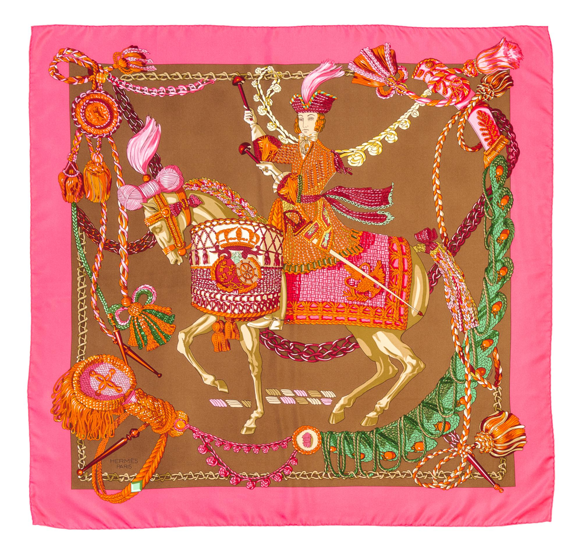 An Hermes 90cm Silk Scarf, 36" x 36".