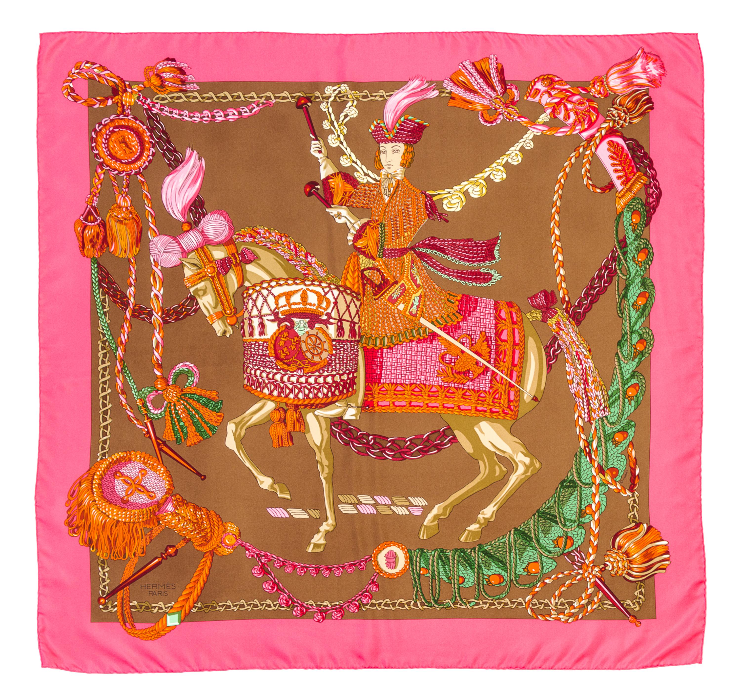 An Hermes 90cm Silk Scarf, 36" x 36".