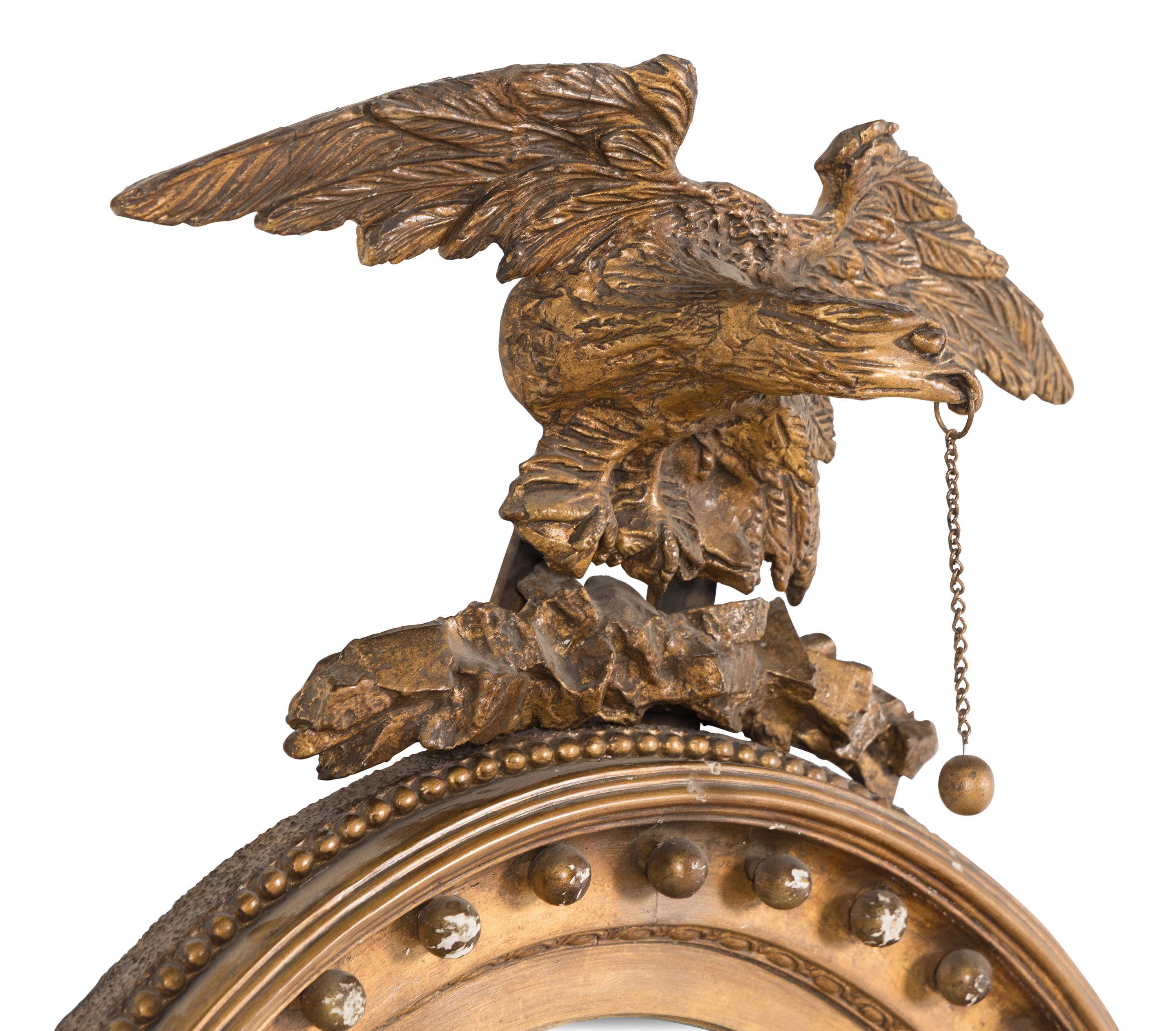 A Regency Style Giltwood Bullseye Mirror