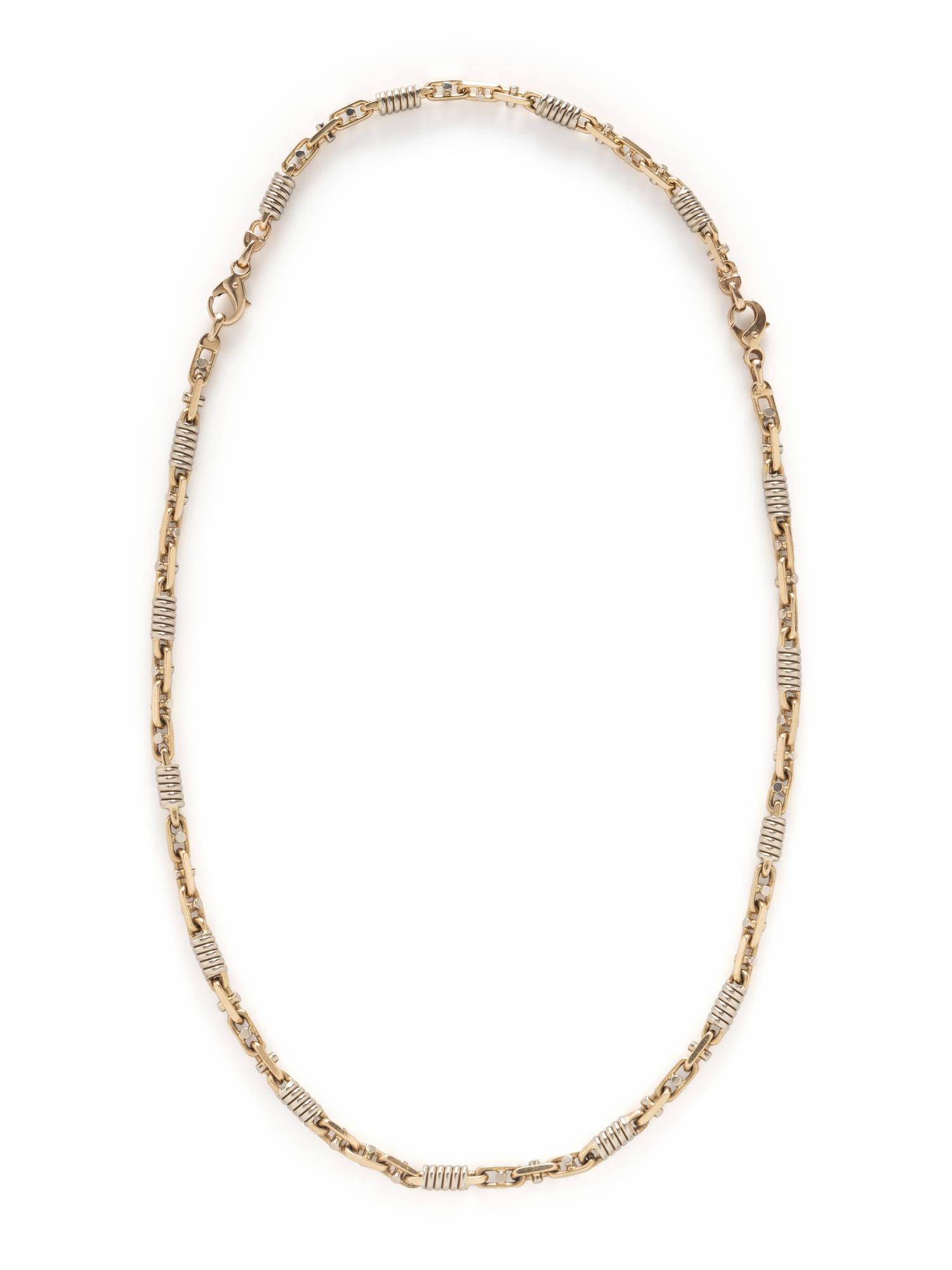YELLOW GOLD ANCHOR CHAIN SET