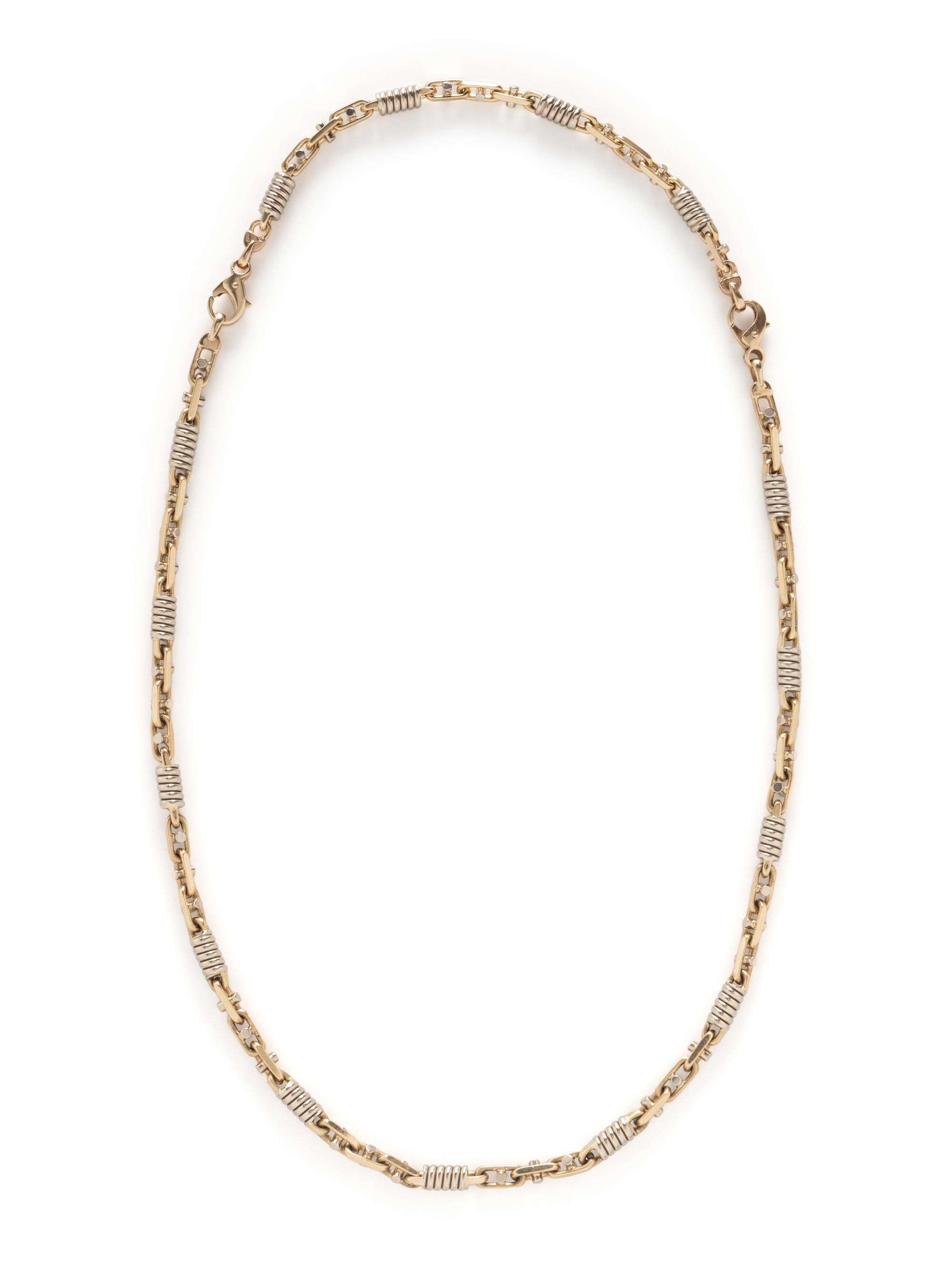 YELLOW GOLD ANCHOR CHAIN SET