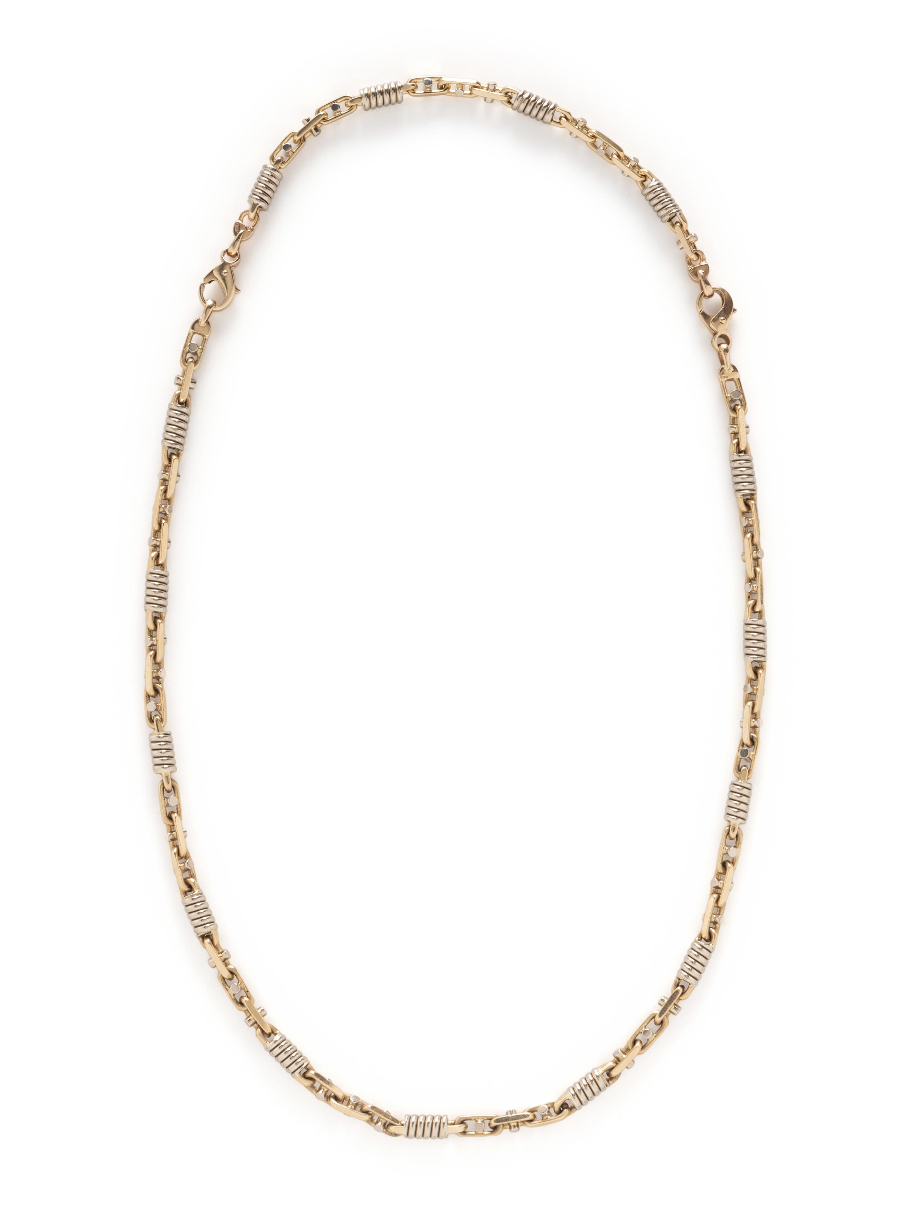 YELLOW GOLD ANCHOR CHAIN SET