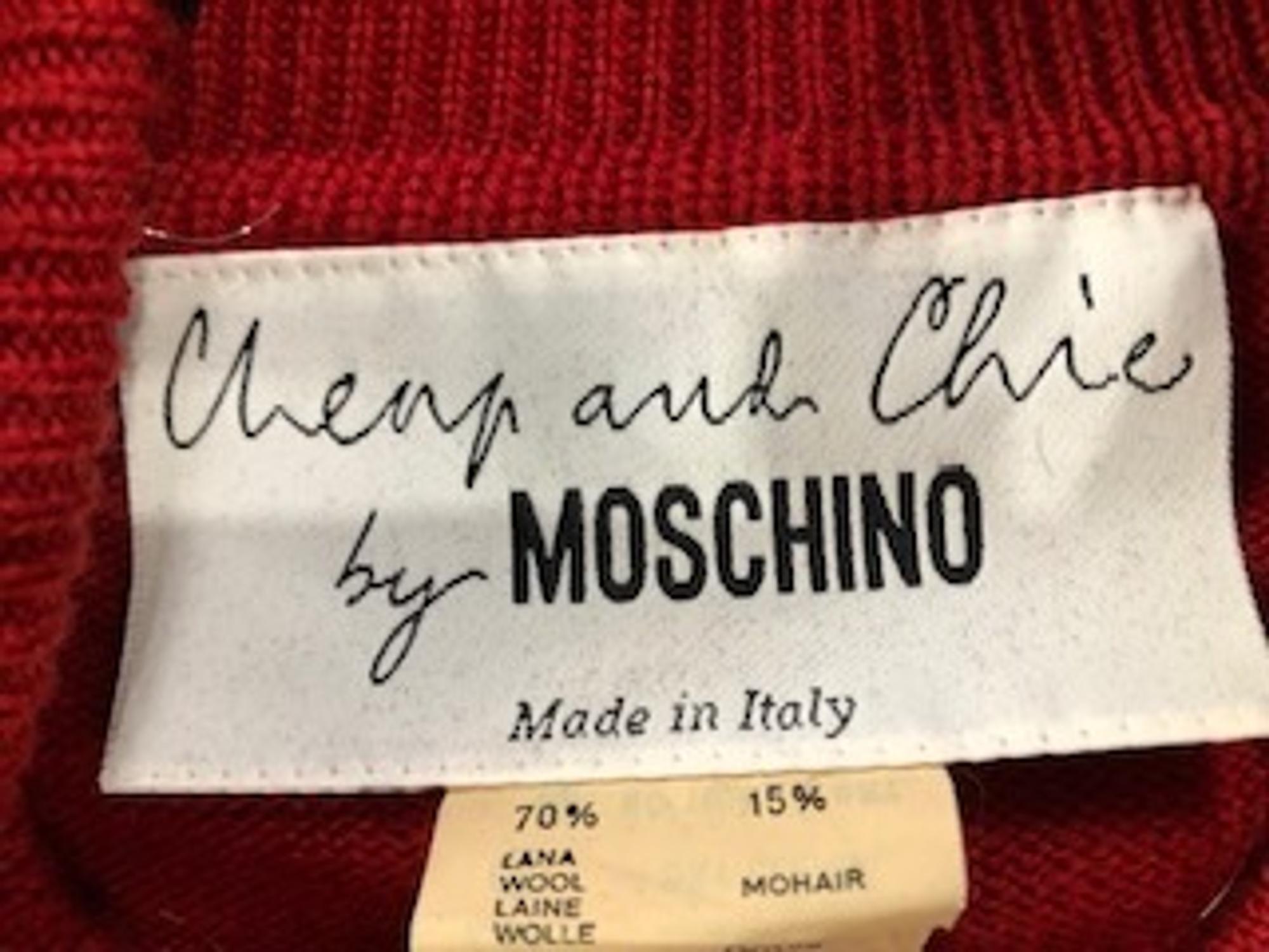 Moschino Cheap And Chic Mickey Mouse Sweater Dress with Attached Gloves, 1990s