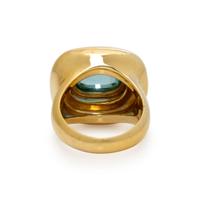 TIFFANY & CO., PALOMA PICASSO, AQUAMARINE AND YELLOW GOLD RING