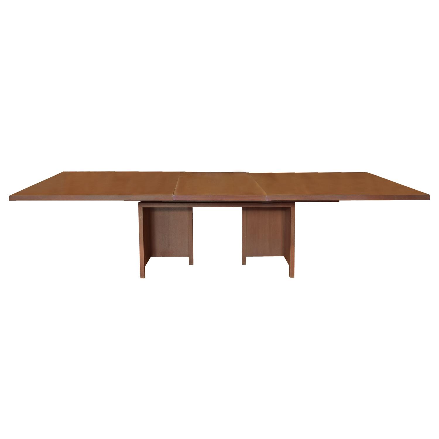 A Frank Lloyd Wright Style Table from the Frederick C. Bogk House, Milwaukee, WI. 105" W x 42" D x 26" H — United States
