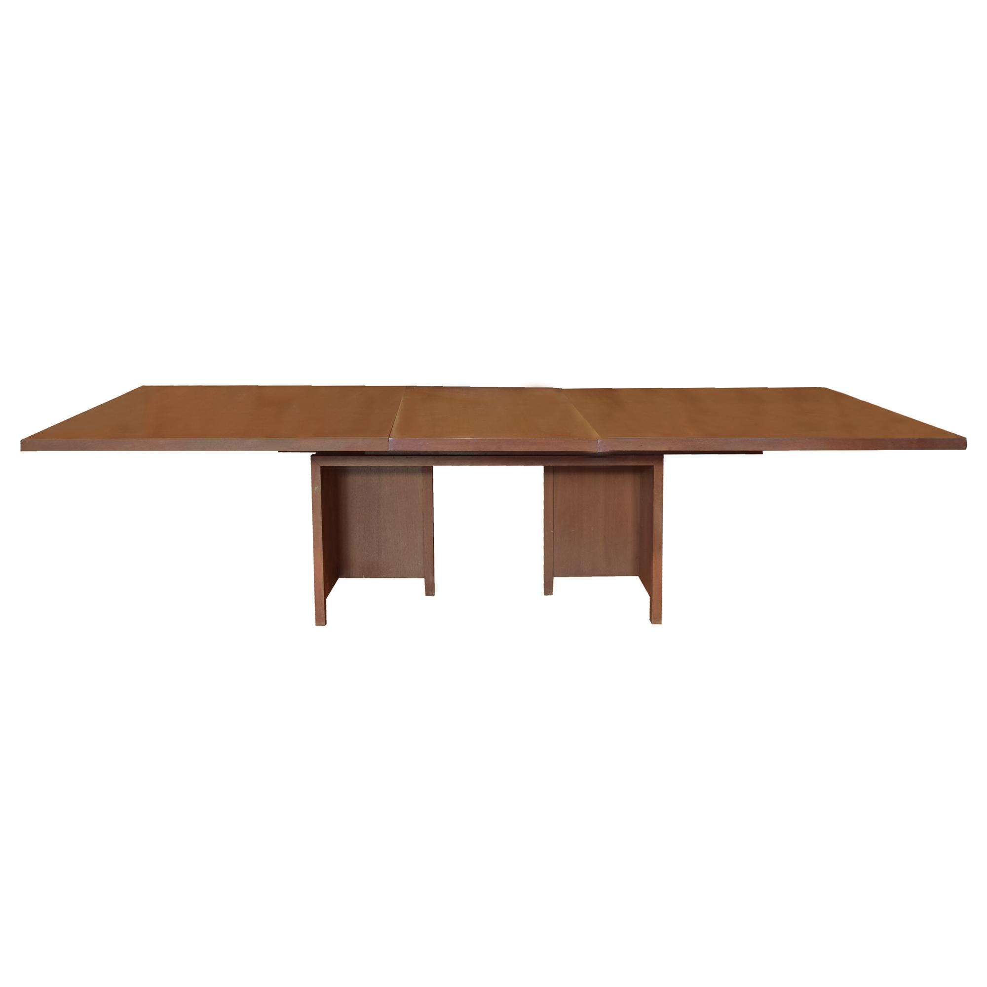 A Frank Lloyd Wright Style Table from the Frederick C. Bogk House, Milwaukee, WI. 105" W x 42" D x 26" H — United States