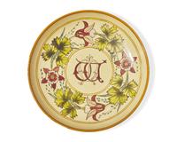 A Wedgwood Glazed Caneware Bowl with Enameled Cipher