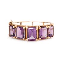 AMETHYST BANGLE BRACELET