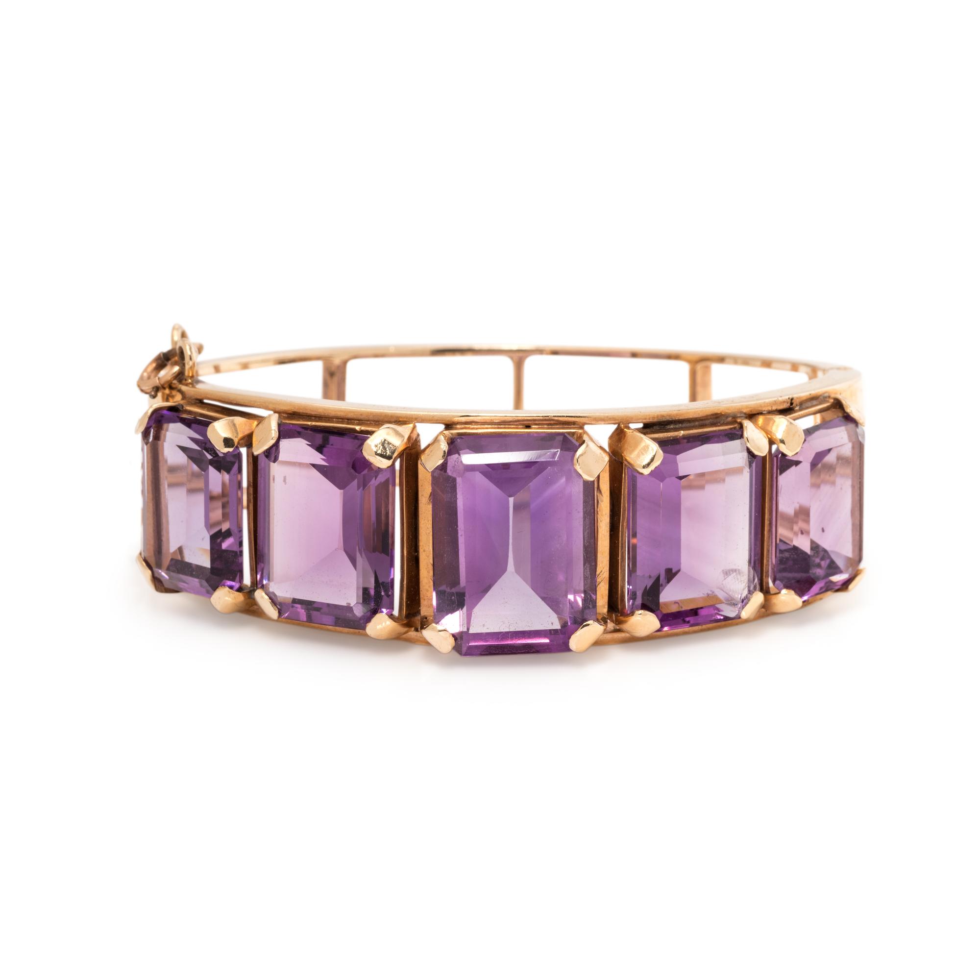 AMETHYST BANGLE BRACELET