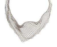 PLATINUM MESH BIB NECKLACE