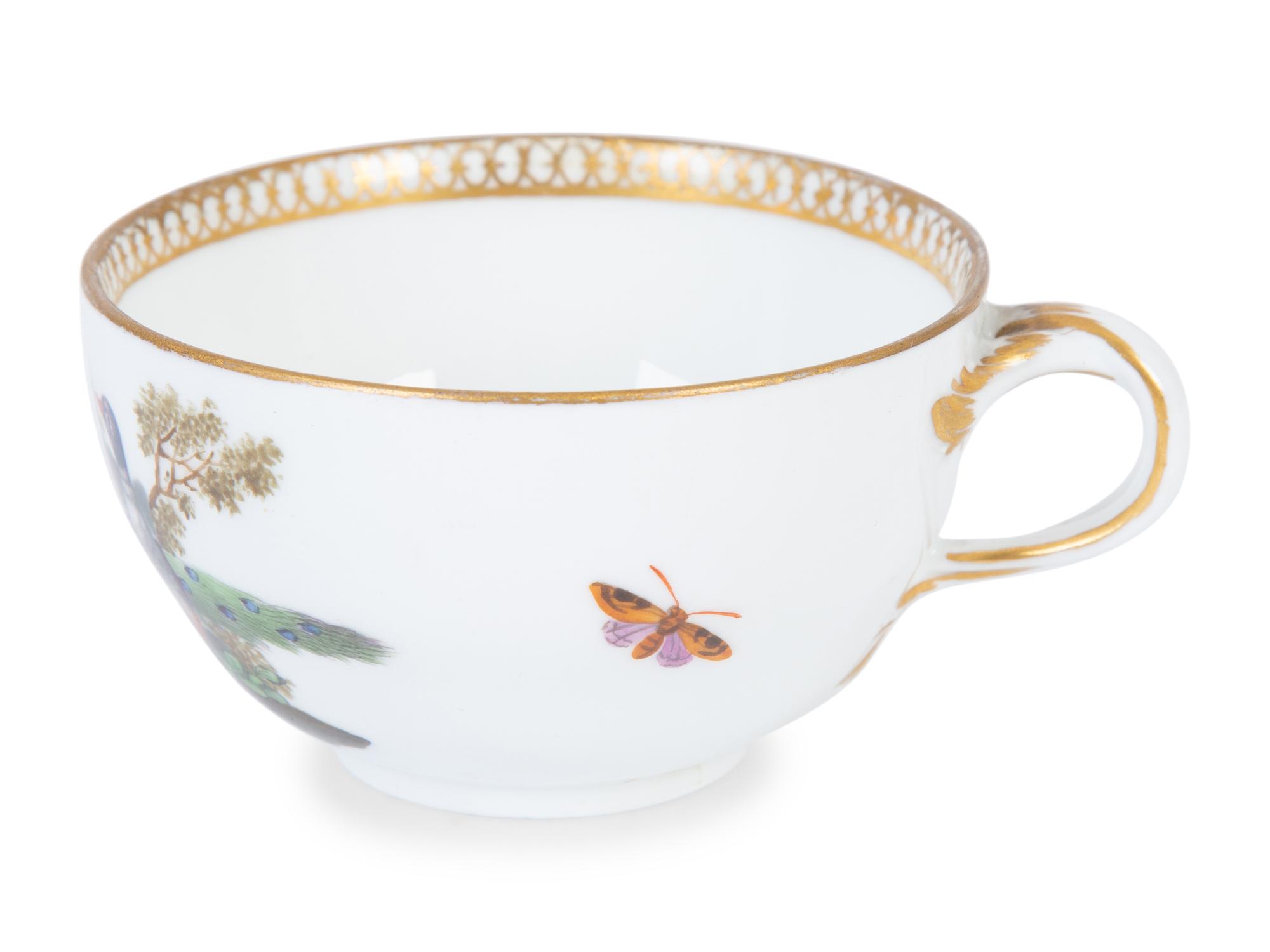 A Meissen Marcolini Period Porcelain Teacup and Undertray — 18TH CENTURY