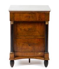 An Empire Style Mahogany Commode Height 37 x width 25 1/2 x depth 19 inches. — 19TH CENTURY